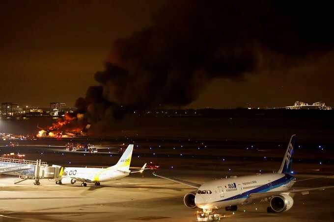 В Японии рассказали о пострадавших пассажирах самолёта JAL