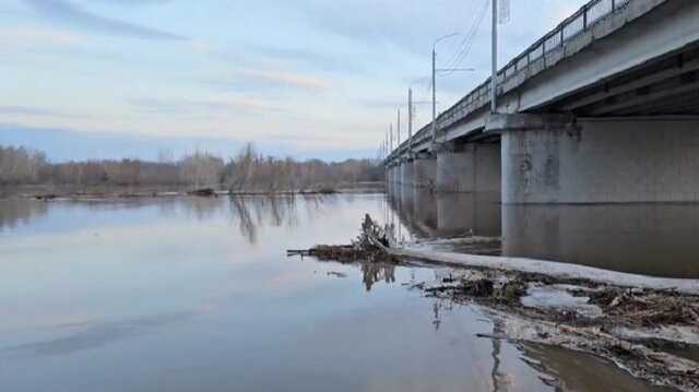 Уровень воды в реке Урал в Оренбурге за сутки вырос до 872 сантиметров