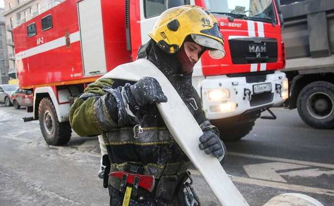 На юго-западе Москвы произошел крупный пожар