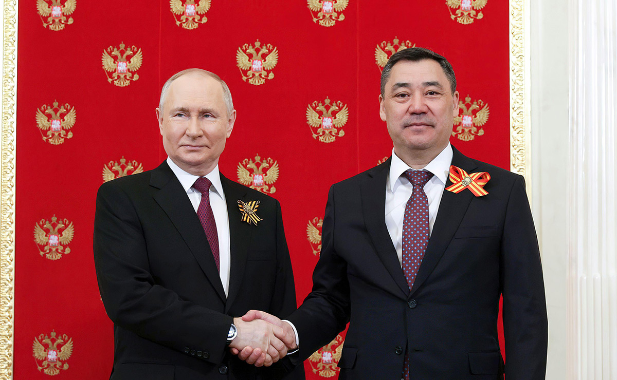 Kyrgyzstan’s President Sadyr Japarov meets with Russian President Vladimir Putin